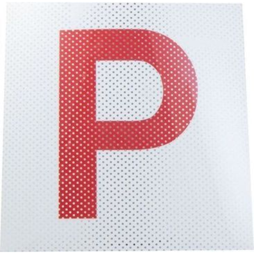 Streetwize Clear Vision P Plates White/Red - CVPP