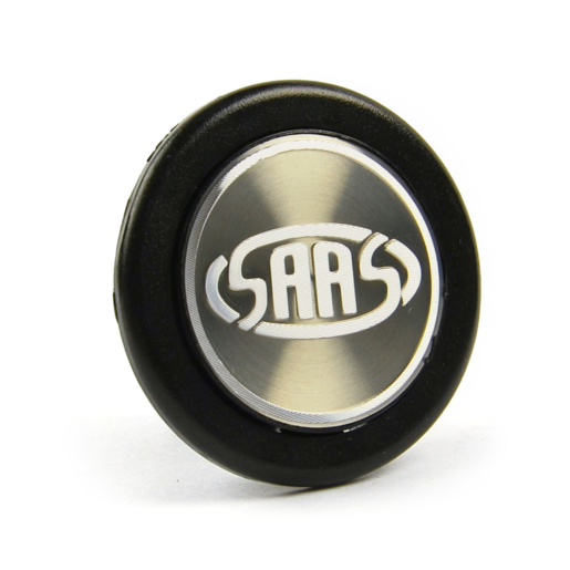 SAAS Horn Button Complete w/ Brush Aluminium SAAS Logo - HBB