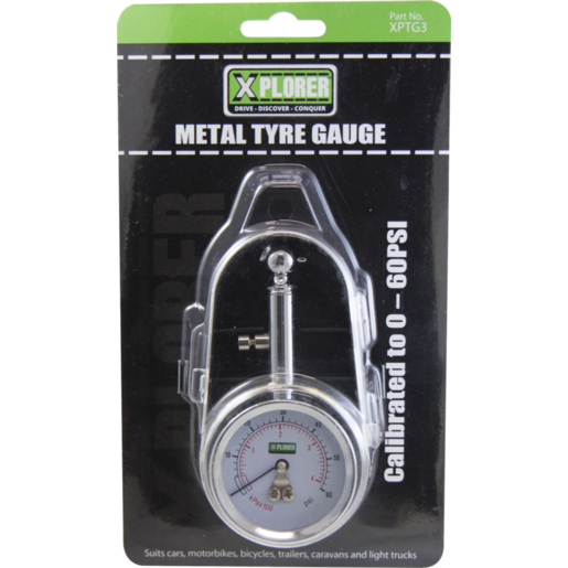 Xplorer Metal Tyre Gauge - XPTG3