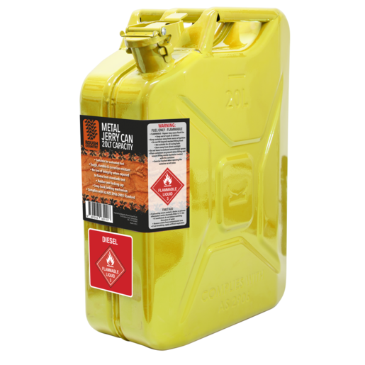 Rough Country Metal Jerry Can Yellow 20L - RC20Y