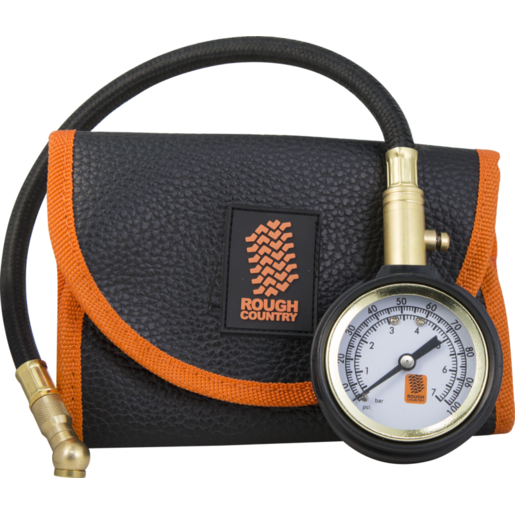 Rough Country 0-100PSI 4x4 Tyre Gauge With Hose - RCTG