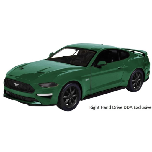 DDA Collectibles 1:24 Green 2018 To Suit Ford Mustang GT Right Hand Drive