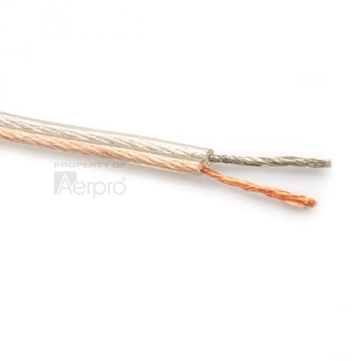 Aerpro 16GA 2x112/0.10mm OFC Speaker Cable Clear - AP951