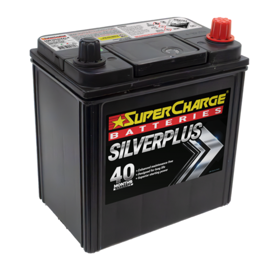 SuperCharge Silver Plus Car Battery - SMFNS40ZALX
