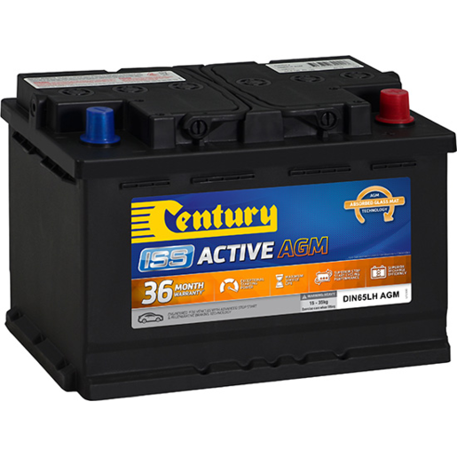 Century DIN65LH AGM ISS Active AGM Stop Start Car Battery - 106123