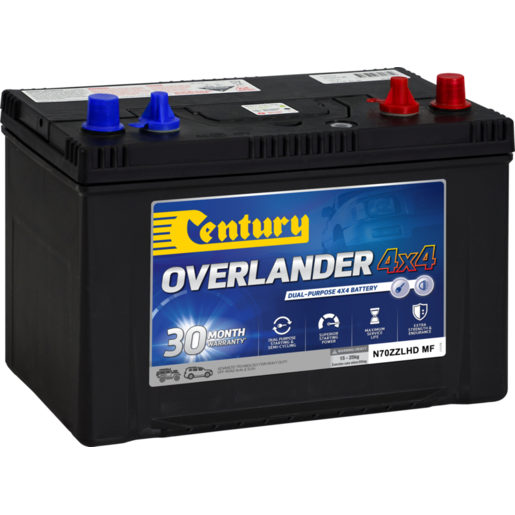 Century N70ZZLHD MF Overlander MF4WD and SUV Battery - 125135