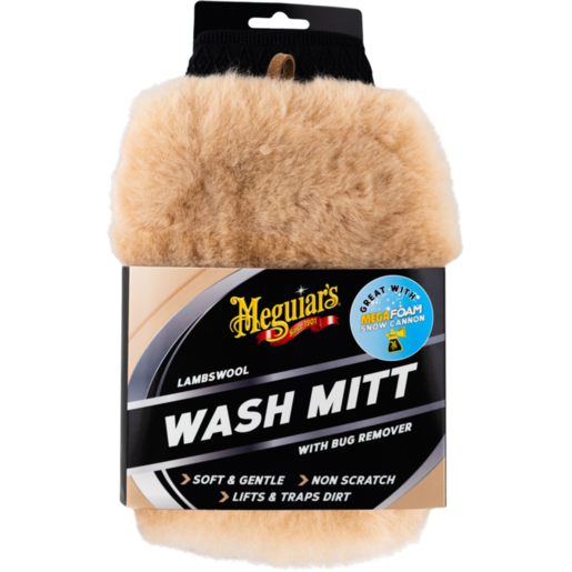Meguiar's Wash Mitt Lambswool With Bug Remover - AG1015 