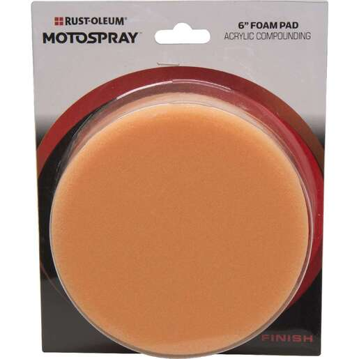 Rust-Oleum Foam Pad Orange Acrylic Cutting 150mm FPO - 367679