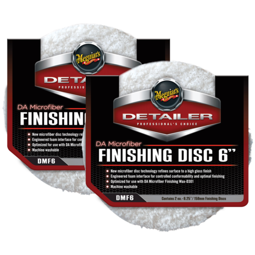 Meguiar's DA Microfibre Finishing Disc Twin Pack - DMF6 