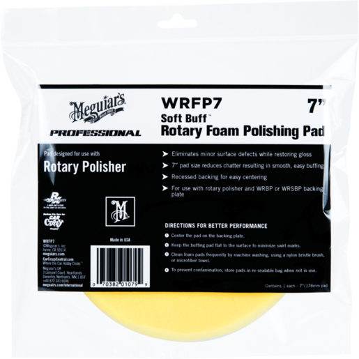 Meguiar's Rotary Foam Polishing Pad 7in - WRFP7 