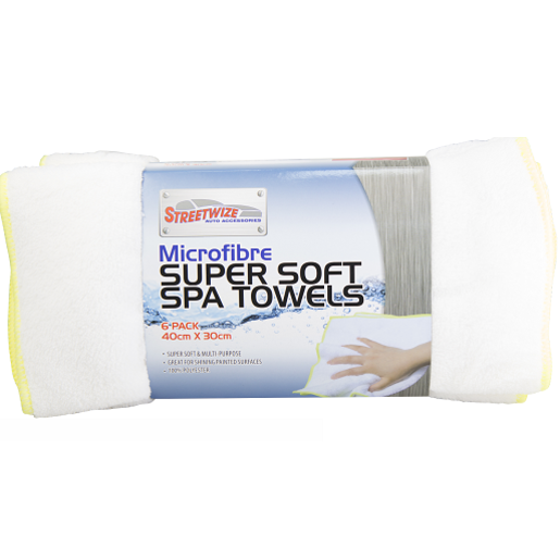Streetwize Microfibre Super Soft Spa Towels 6pk - MFC708