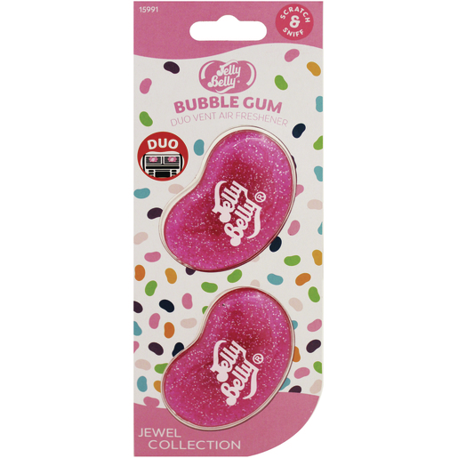 Jelly Belly Bubble Gum Duo Jewel Air Freshener - E303519300