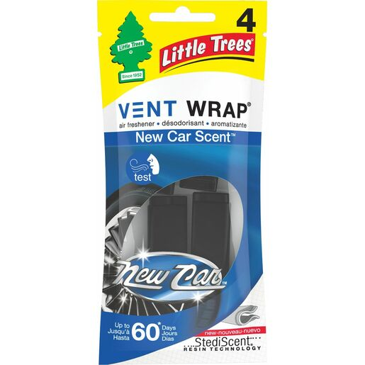 Little Trees Vent Wrap Air Freshener New Car Scent 4pk - 52733