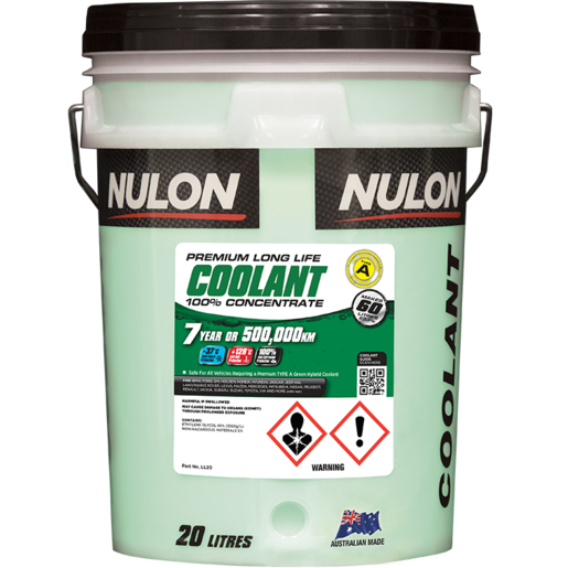Nulon Green Premium Long Life Coolant 100% Concentrate 20L - LL20