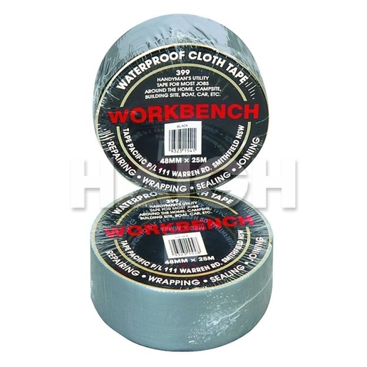 Haigh Tape Cloth 48mm x 25m Black - CTB25