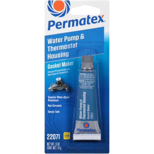 Permatex Water Pump & Thermostat RTV Silicone Gasket Maker 14g - PX22071