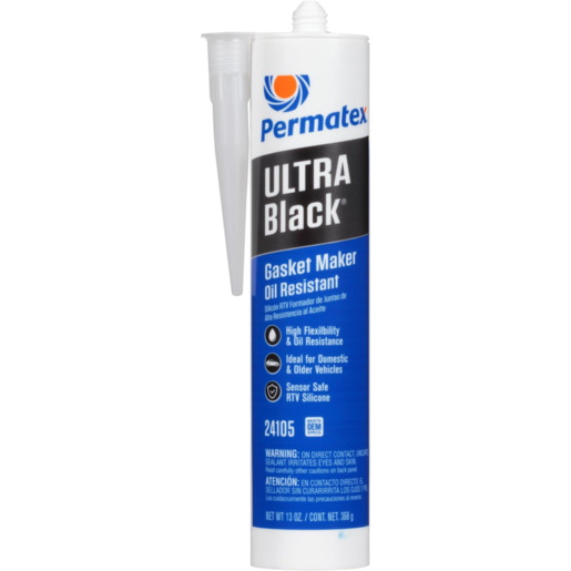 Permatex Ultra Black Maximum Oil Resistance RTV Silicone Gasket Maker - 24105