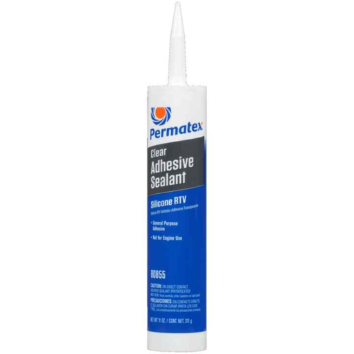 Permatex Clear RTV Silicone Adhesive Sealant 311g - 80855