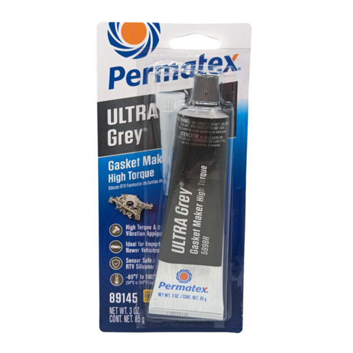 Permatex Ultra Grey Rigid High-Torque RTV Silicone Gasket Maker 99g - PX89145