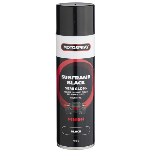 Motospray Subframe Black 400g - MSSF400