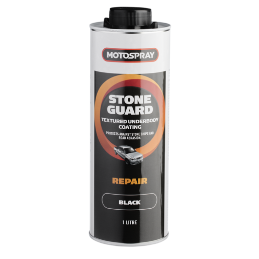 Motospray Stone Guard Solvent Based Black 1L - MSSGSB1