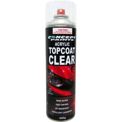 Concept Paints 1K Acrylic Topcoat Clearcoat Aerosol 400g - CAC400G