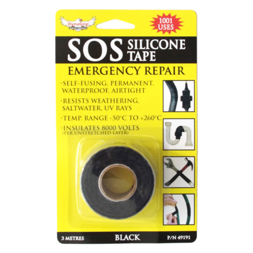 DynaGrip Sos Silicone Tape Black 3.5mt - 49191