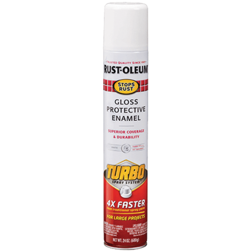 Rust-Oleum Gloss Protective Enamel w/Turbo Spray System 24 oz - 334133