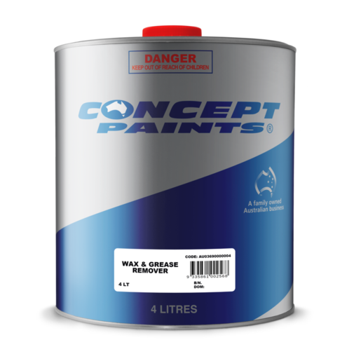 Concept Paints Wax & Grease Remover 4L - AU03690000004