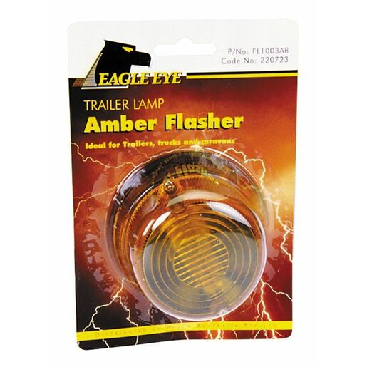 Eagle Eye Trailer Lamp Round Amber - FL1003AB