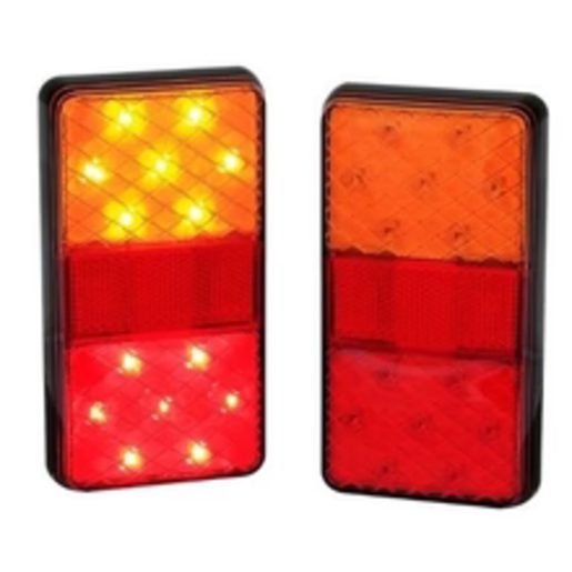 LED Autolamps 12 Volt Stop/Tail & Indicator Lamps - Pair - 150BAR2