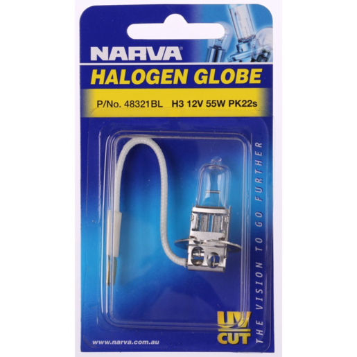 Narva Halogen Headlight Globe H3 12V 55W - 48321BL