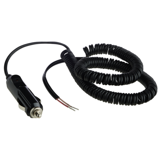 Voltage Coiled Extension Lead with Accessory Plug - VT12V03
