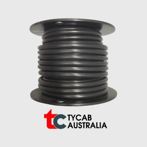 Tycab Single Core Cable 4mm Black (1 Meter) - CB004A1-030BK