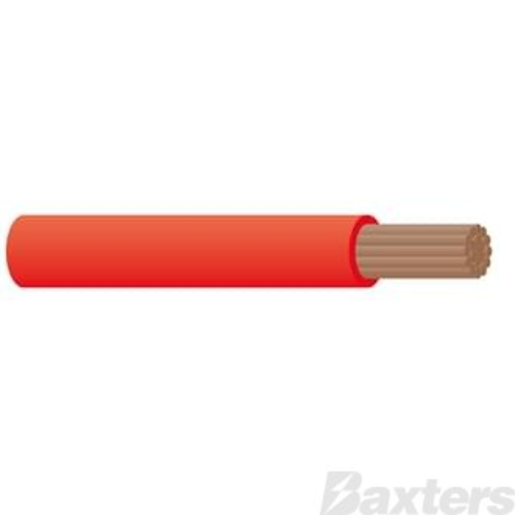 Tycab Single Core Cable 5mm Red (1 Meter) - CB005A1-030RD