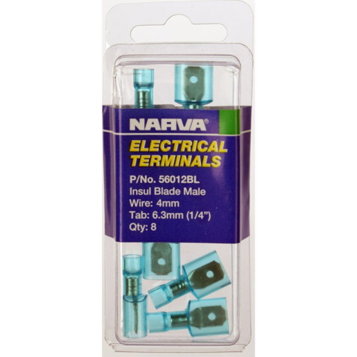 Narva Male Blade Terminal 6.3mm - 56012BL