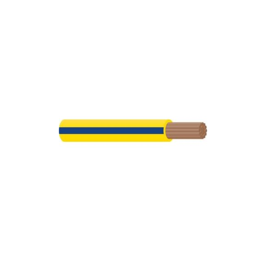 Tycab 4mm Single Core Cable Yellow Blue Trace - CB004A1-030YWBE