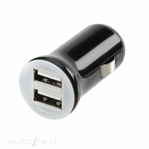 Narva Twin USB 12-24V Adaptor - 81039BL