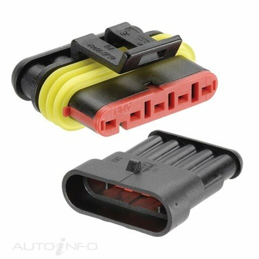 Narva 5 Way Amp Connector Kit (Pack of 1) - 57525BL