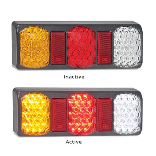 LED Autolamps 275 Triple Series Stop/Tail/Indicator & Reverse Lamp - 275GARWM