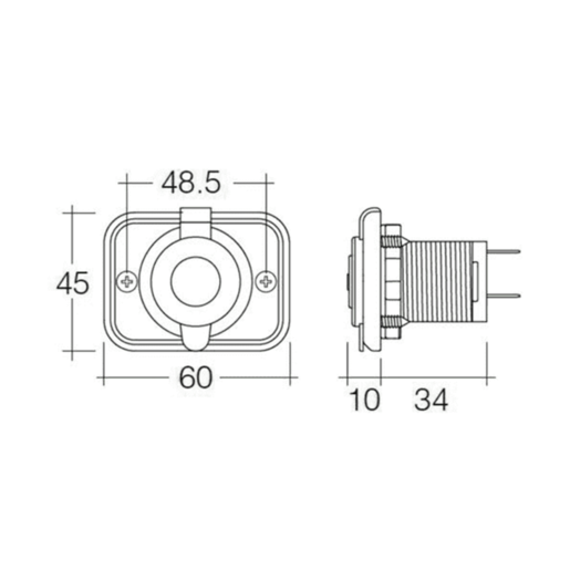 Narva Heavy-Duty Merit Socket - 81130BL