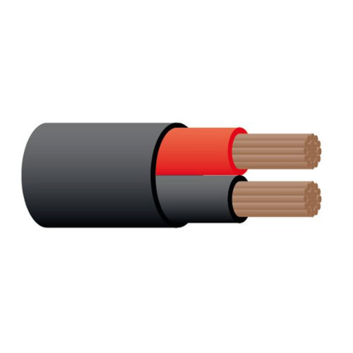 Tycab Australia 2.5mm 5A Cable Twin Core (1 Metre) Red/Black -CB002A2-030BKRD