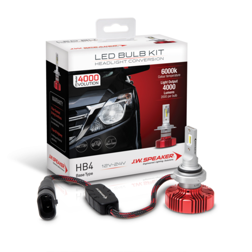 JW Speaker LED Bulb Kit EVO 4000 HB4 Base Type - 990006