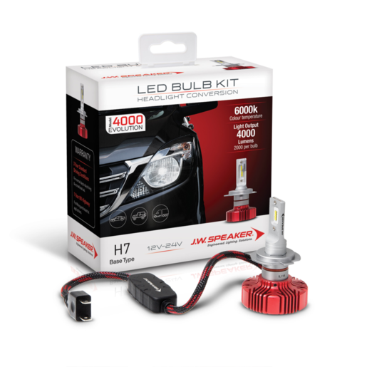 JW Speaker LED Bulb Kit EVO 4000 H7 Base Type - 990007