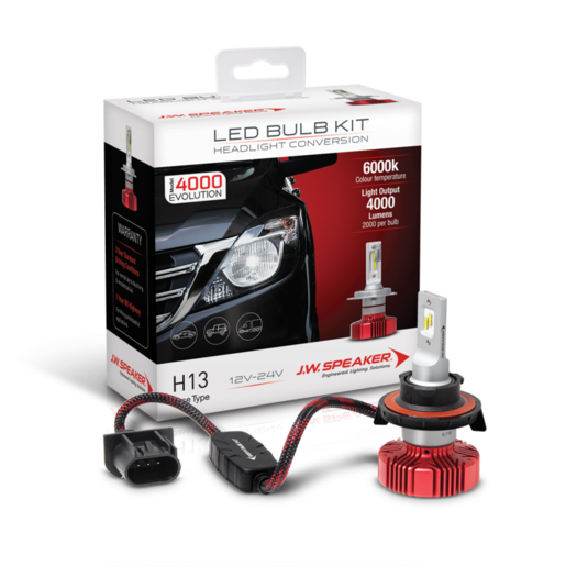 JW Speaker LED Bulb Kit EVO 4000 H13 Base Type - 990013