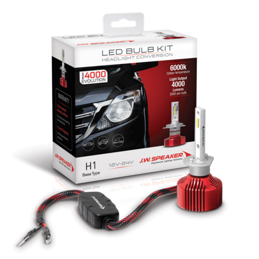 JW Speaker LED Bulb Kit EVO 4000 H1 Base Type - 990001