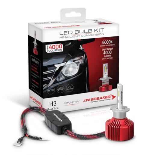 JW Speaker LED Bulb Kit EVO 4000 H3 Base Type - 990003