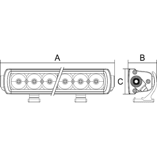 RoadVision 21" LED Bar Light SR2 Series Combo Beam 10-30V 524x59x52mm - RBL1210C