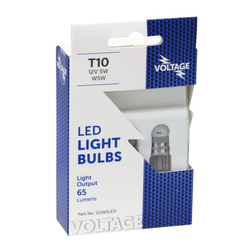 Voltage LED Wedge Signalling Globes T10 12V- VGW5LED, Voltage, Brands, Autopro Category