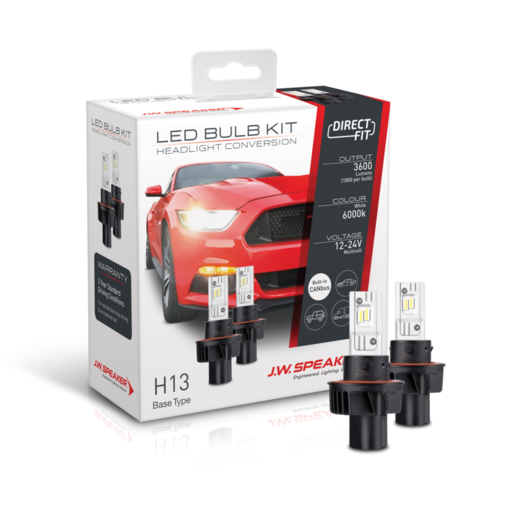 JW Speaker LED Bulb Kit Direct Fit H13 Base Type - 999013
